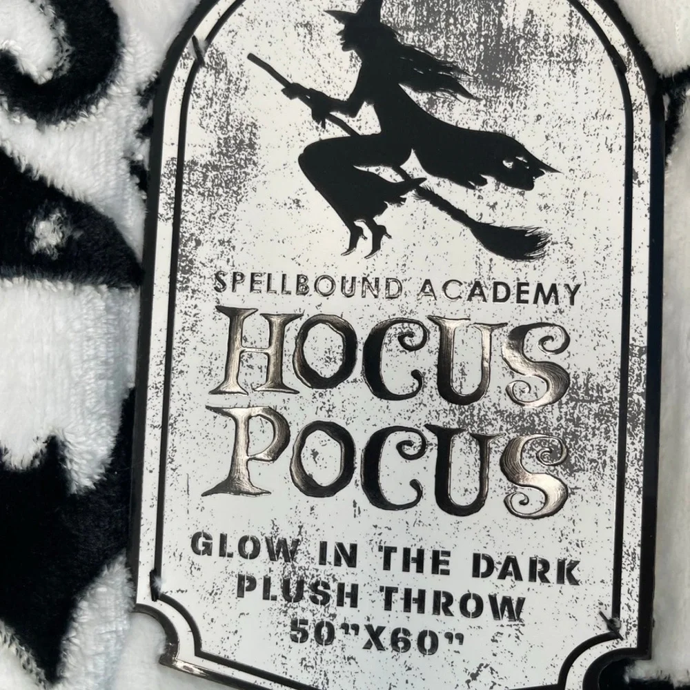 Hocus Pocus Glow-in-the-Dark Plush Throw